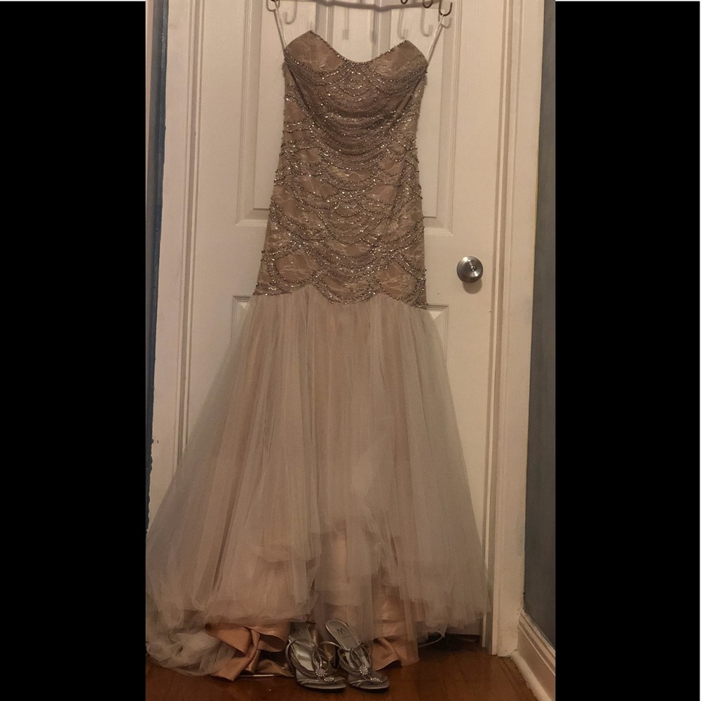 Sherri Hill fit and flare gown